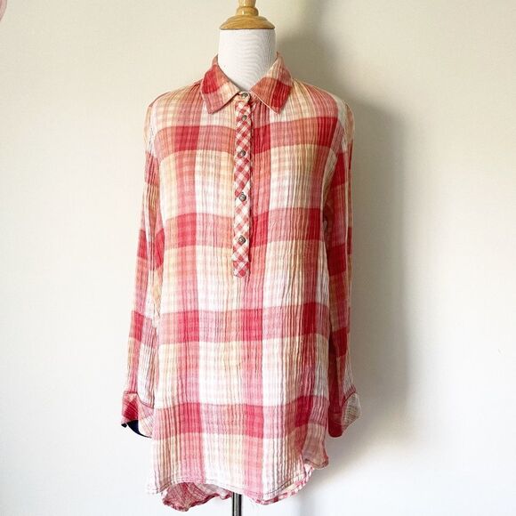 Soft Surroundings plaid tunic - Picture 1 of 5